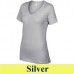 Anvil 392 női pehelysúlyú 110 g-os V nyakú női póló AN392 silver